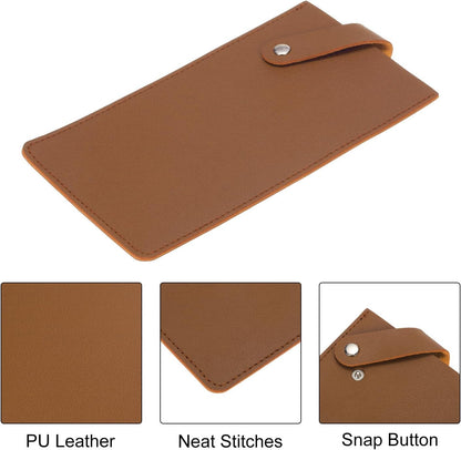 PU Leather Knife Meat Cleaver Sheath, Waterproof Chef Knife Guards Wide Knife Protector Cleaver Cover for Home Kitchen, Brown