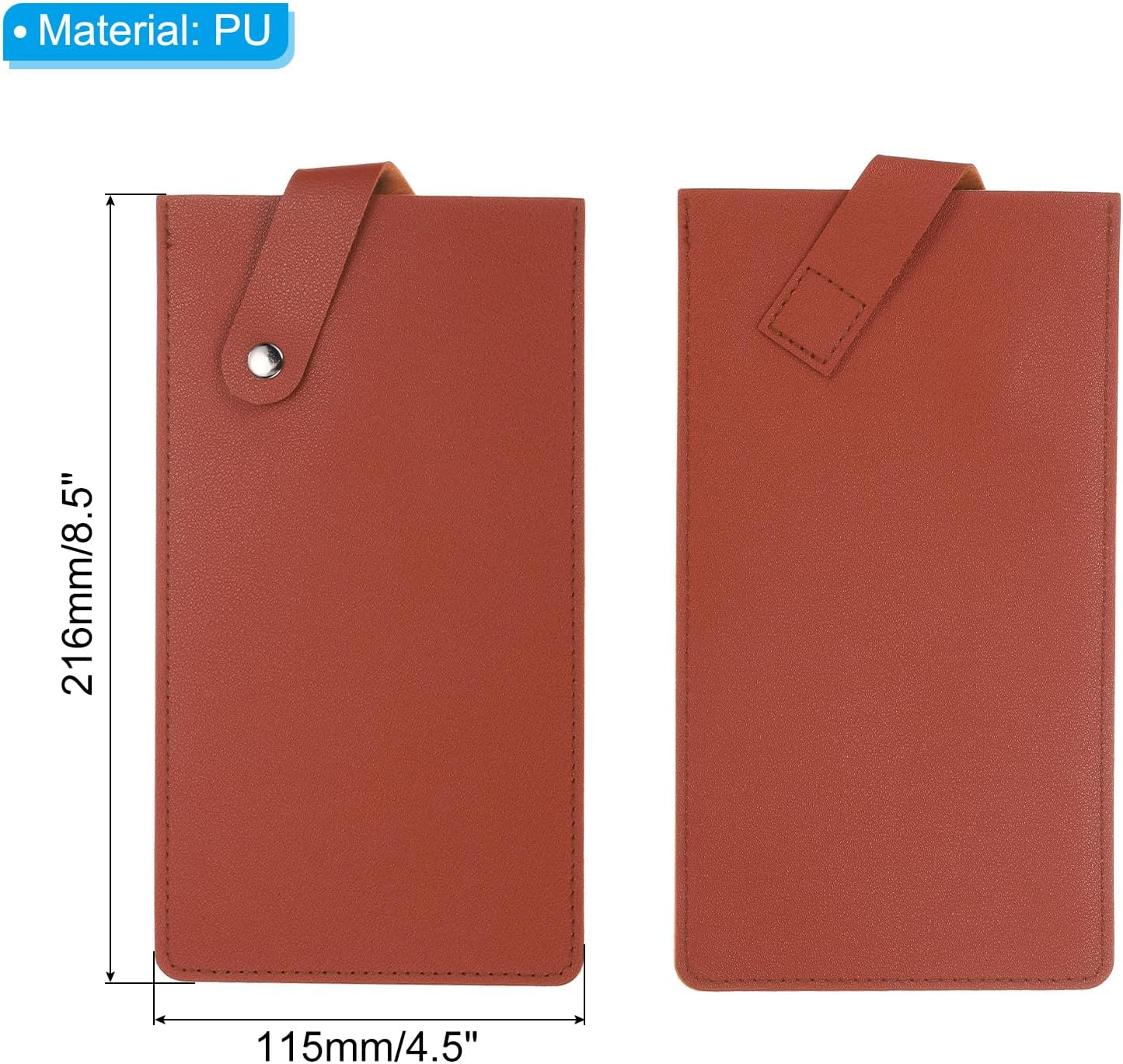 PU Leather Knife Meat Cleaver Sheath, Waterproof Chef Knife Guards Wide Knife Protector Cleaver Cover for Home Kitchen, Brown