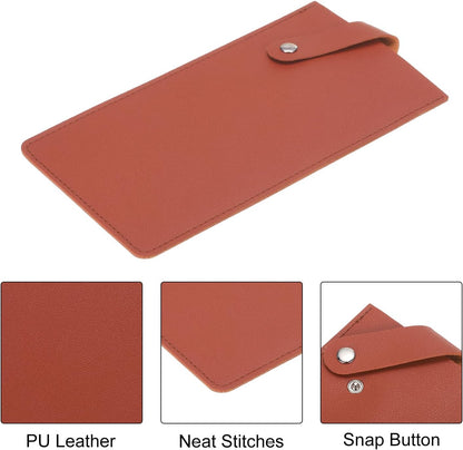 PU Leather Knife Meat Cleaver Sheath, Waterproof Chef Knife Guards Wide Knife Protector Cleaver Cover for Home Kitchen, Brown