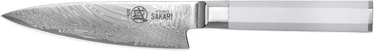 5.6-Inch Japanese Paring Knife, 67-Layer VG-Pro Damascus | Fruit Peeling and Trimming, Petty Knife Control, Deep-Cryo Treatment, G10 Handle, Sandalwood Box