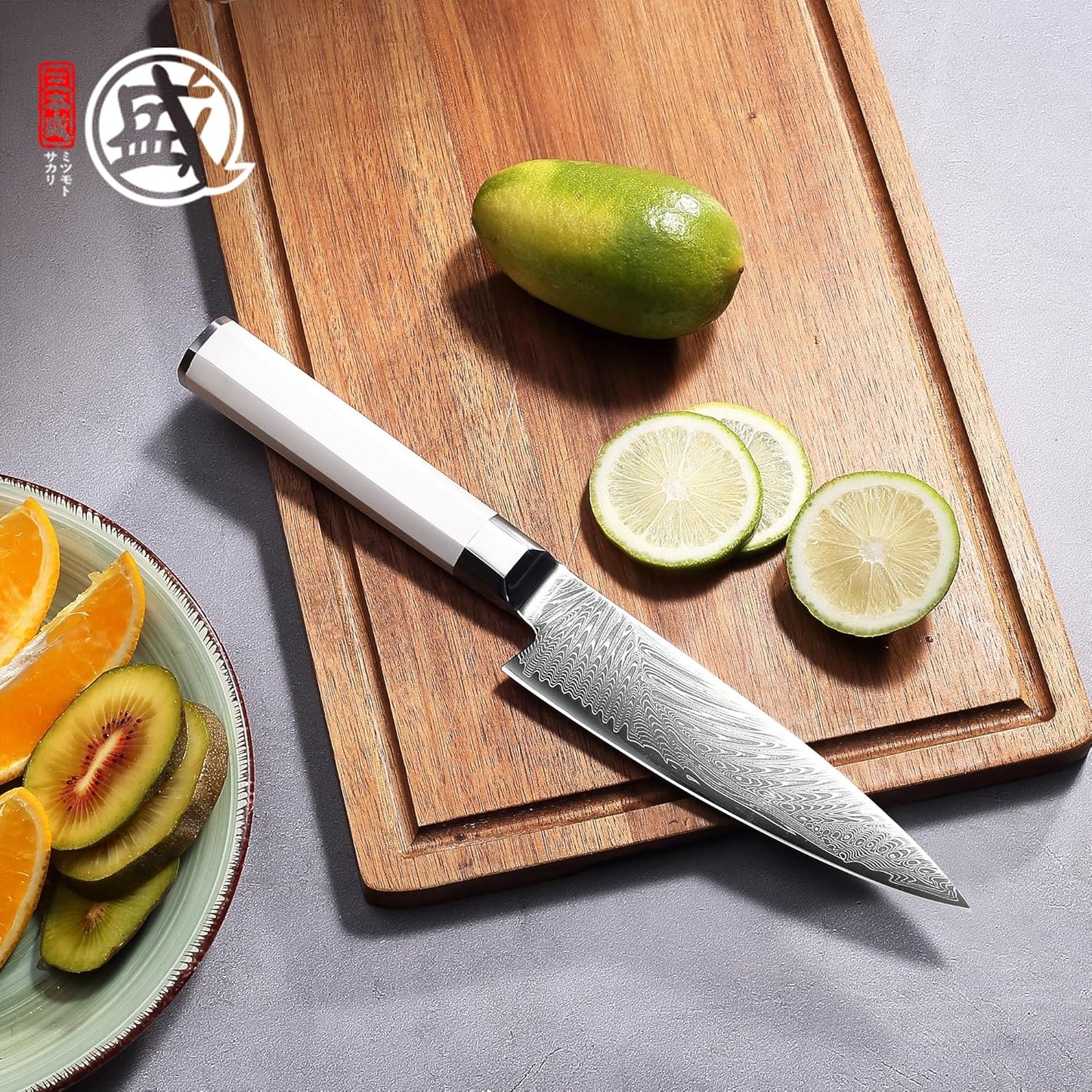5.6-Inch Japanese Paring Knife, 67-Layer VG-Pro Damascus | Fruit Peeling and Trimming, Petty Knife Control, Deep-Cryo Treatment, G10 Handle, Sandalwood Box