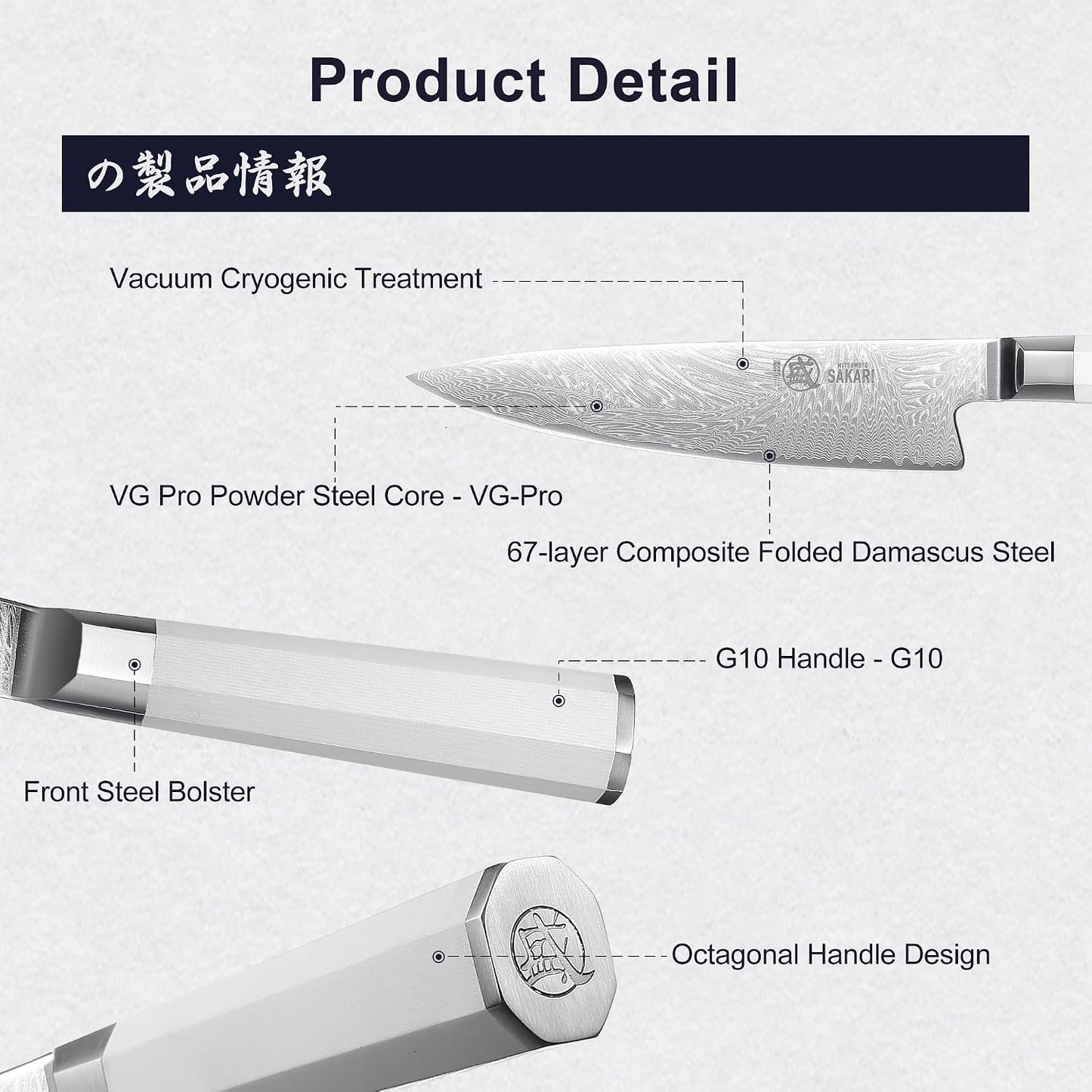 5.6-Inch Japanese Paring Knife, 67-Layer VG-Pro Damascus | Fruit Peeling and Trimming, Petty Knife Control, Deep-Cryo Treatment, G10 Handle, Sandalwood Box