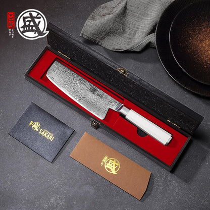 5.6-Inch Japanese Paring Knife, 67-Layer VG-Pro Damascus | Fruit Peeling and Trimming, Petty Knife Control, Deep-Cryo Treatment, G10 Handle, Sandalwood Box