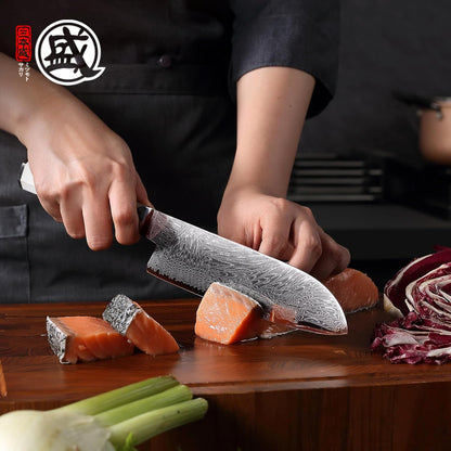 5.6-Inch Japanese Paring Knife, 67-Layer VG-Pro Damascus | Fruit Peeling and Trimming, Petty Knife Control, Deep-Cryo Treatment, G10 Handle, Sandalwood Box