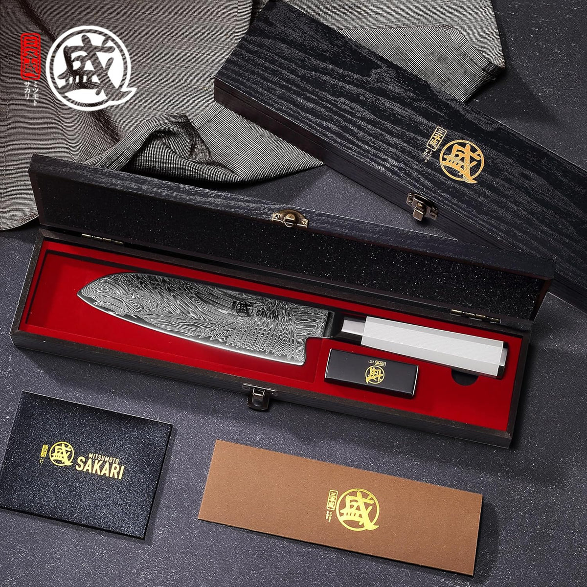 5.6-Inch Japanese Paring Knife, 67-Layer VG-Pro Damascus | Fruit Peeling and Trimming, Petty Knife Control, Deep-Cryo Treatment, G10 Handle, Sandalwood Box