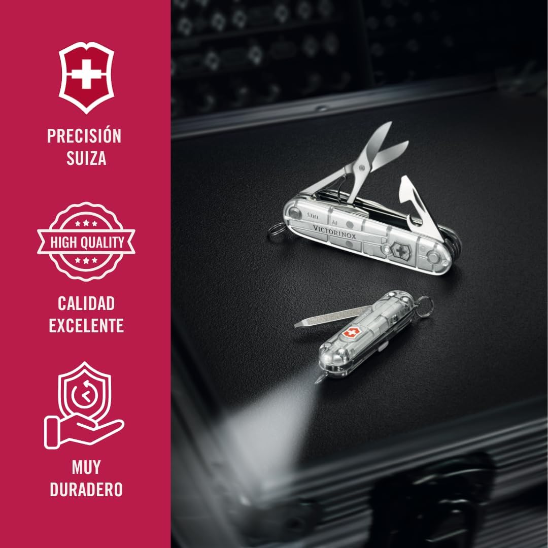 Huntsman Swiss Army Knife, 15 Functions, Swiss Made Pocket Knife with Large Blade, Screwdriver, Scissors and Wood Saw - Red