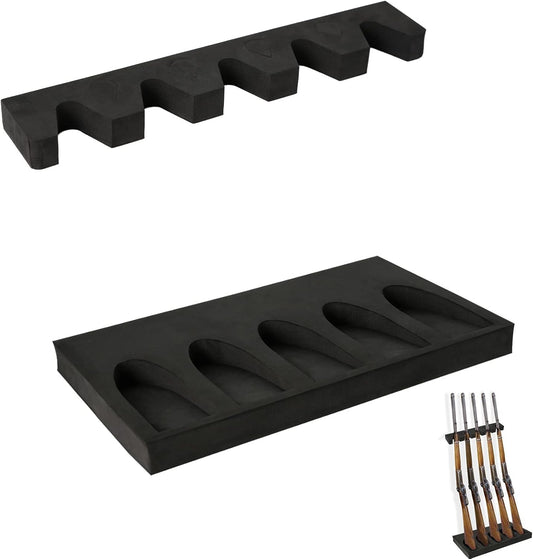 Gun Rack for Gun Storage, Gun Safe Accessory for Rifles and Shotguns, Gun Holder in Gun Cabinet, Shotgun Rifle Rest, Foam Material with Magnetic Strip and Hook Strip , Gifts for Hunters