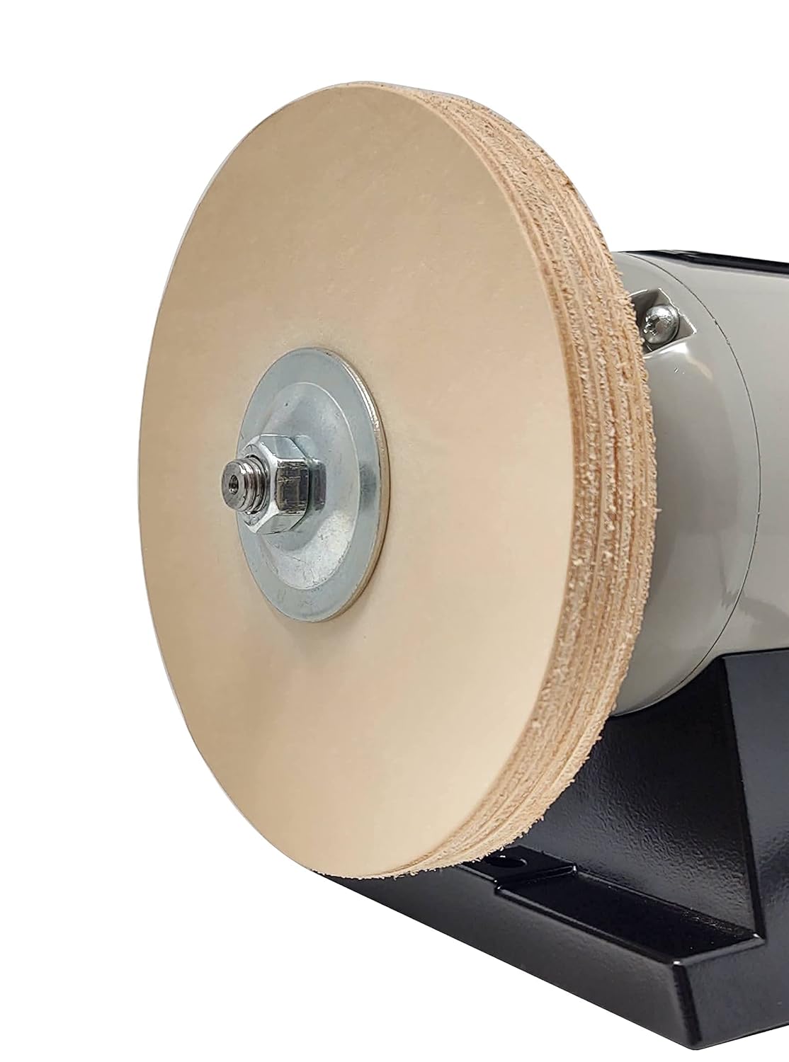 Leather Honing Wheel Fits 6 in. Bench Grinders and Polishers