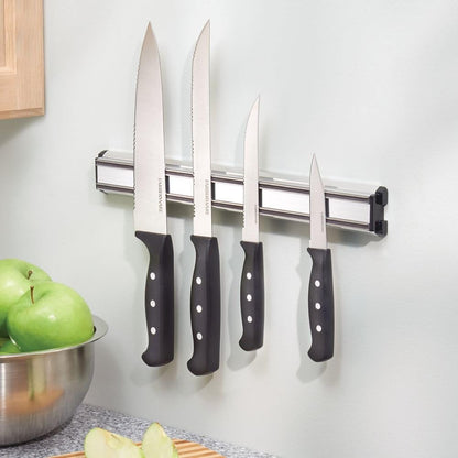 Wall Mount Magnetic Knife Holder Strip for Kitchen Utensil Storage - Stainless Steel, 14"