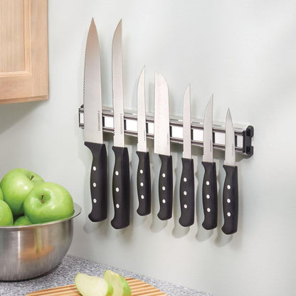 Wall Mount Magnetic Knife Holder Strip for Kitchen Utensil Storage - Stainless Steel, 14"