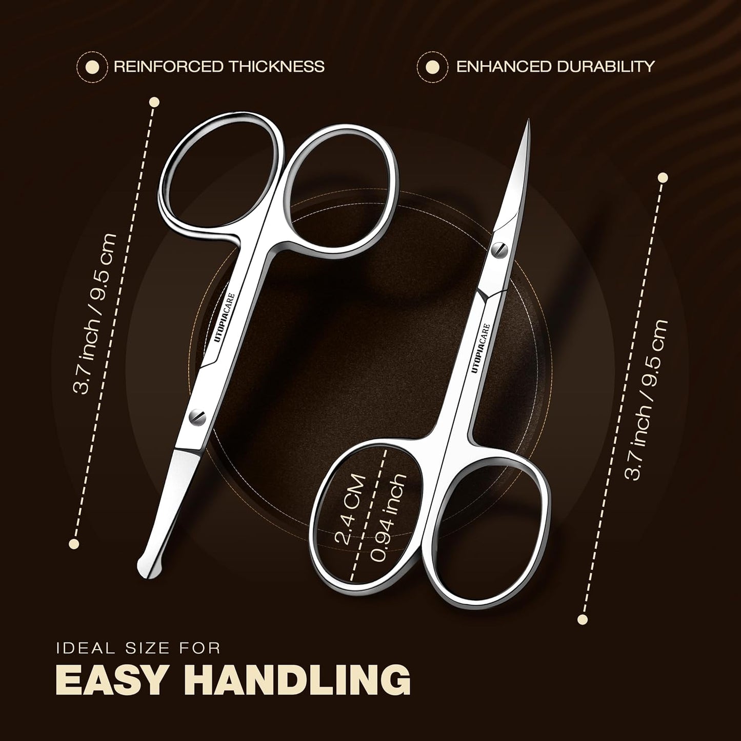 Eyebrow Scissors For Women - Stainless Steel Small Scissors