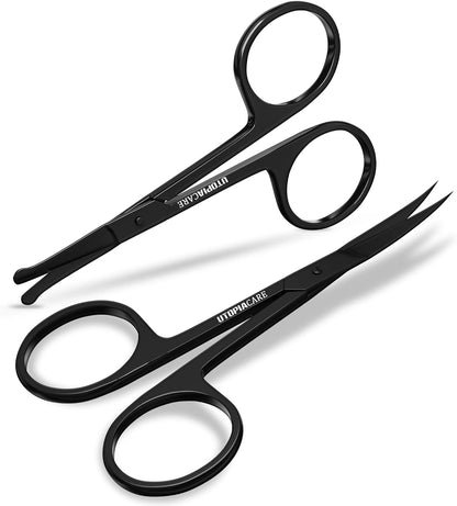 Eyebrow Scissors For Women - Stainless Steel Small Scissors