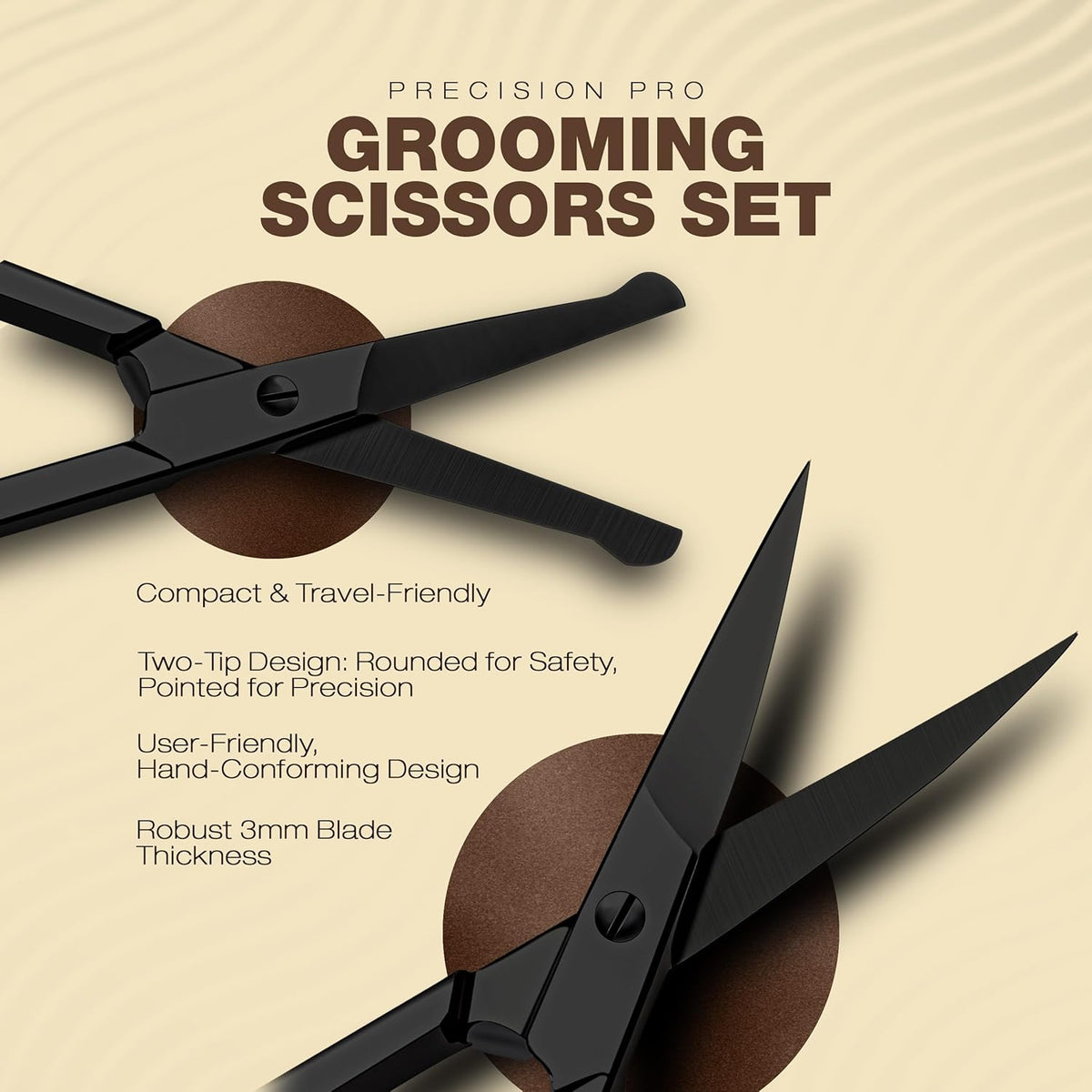 Eyebrow Scissors For Women - Stainless Steel Small Scissors
