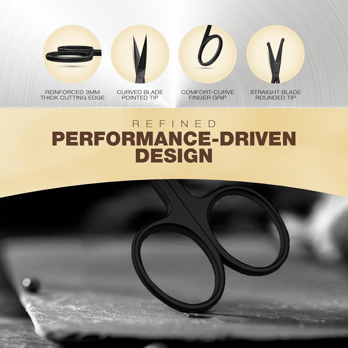 Eyebrow Scissors For Women - Stainless Steel Small Scissors
