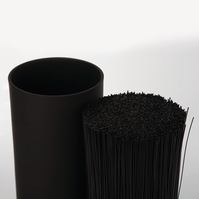 Universal Knife Block Set Without Knives up to 8 Inch. Made of thermoplastic Elastomer. Series Tacos Universales. Black