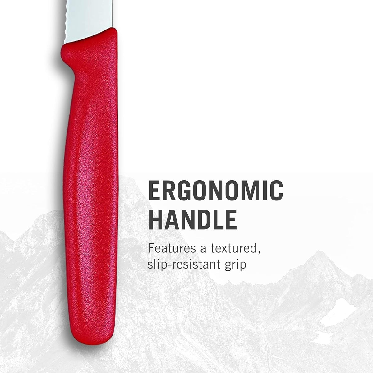 Swiss Classic 2 Piece Paring Knife Set, 3.25" Straight and 4.5" Utility, Red