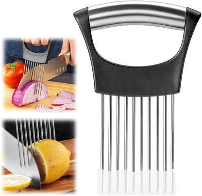 Onion Slicer with Protective Case, Onion Cutter, Meat Tenderizer Tool