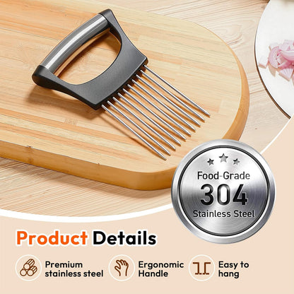 Onion Slicer with Protective Case, Onion Cutter, Meat Tenderizer Tool