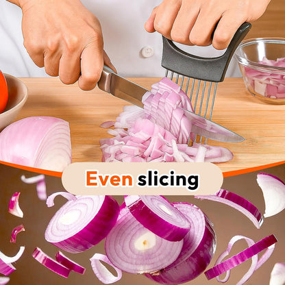 Onion Slicer with Protective Case, Onion Cutter, Meat Tenderizer Tool