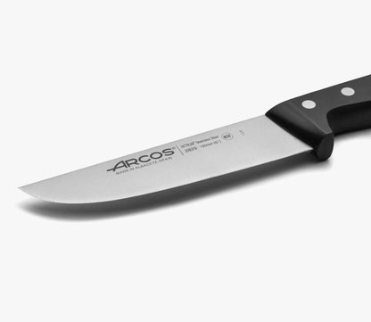 Salmon Knife/Fish Knife 11 Inch Nitrum Stainless Steel and 290 mm blade. Ergonomic Polyoxymethylene POM Handle. Series Universal. Long, sturdy blade and serrated edge. Easily cuts. Color Black