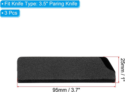 ABS Knife Cover Sleeves for 7" Chopping Knife Cleaver, Knives Edge Guard Blade Protector Universal Sheath for Home Kitchen, Black