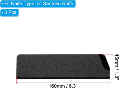 ABS Knife Cover Sleeves for 7" Chopping Knife Cleaver, Knives Edge Guard Blade Protector Universal Sheath for Home Kitchen, Black