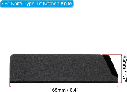 ABS Knife Cover Sleeves for 7" Chopping Knife Cleaver, Knives Edge Guard Blade Protector Universal Sheath for Home Kitchen, Black