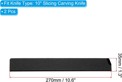 ABS Knife Cover Sleeves for 7" Chopping Knife Cleaver, Knives Edge Guard Blade Protector Universal Sheath for Home Kitchen, Black