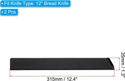ABS Knife Cover Sleeves for 7" Chopping Knife Cleaver, Knives Edge Guard Blade Protector Universal Sheath for Home Kitchen, Black