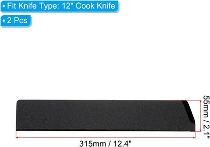 ABS Knife Cover Sleeves for 7" Chopping Knife Cleaver, Knives Edge Guard Blade Protector Universal Sheath for Home Kitchen, Black