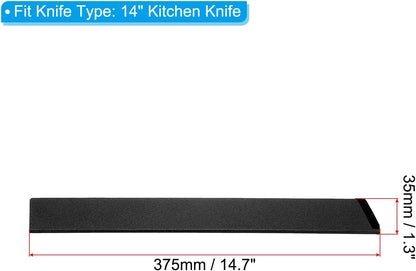 ABS Knife Cover Sleeves for 7" Chopping Knife Cleaver, Knives Edge Guard Blade Protector Universal Sheath for Home Kitchen, Black