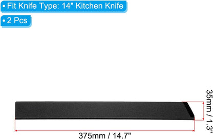 ABS Knife Cover Sleeves for 7" Chopping Knife Cleaver, Knives Edge Guard Blade Protector Universal Sheath for Home Kitchen, Black
