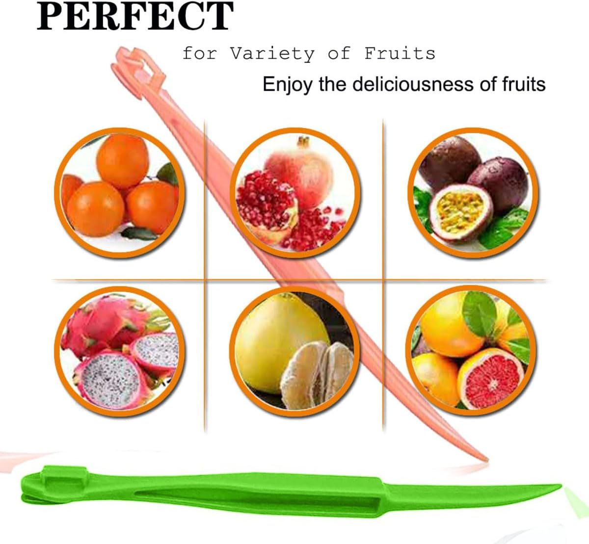 Orange Peeler Tools Citrus Peel Cutter Easy Fruit Vegetable Slicer Lemon Opener Remover Fruit Tool Kitchen Utensils Gadgets (2PCS Orange)