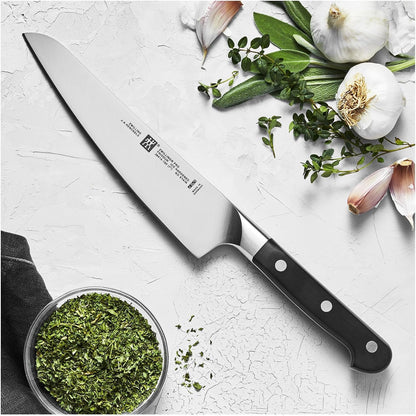 Twin Signature 7-inch Razor-Sharp German Hollow Edge Santoku Knife, Made in Company-Owned German Factory with Special Formula Steel perfected for almost 300 Years, Dishwasher Safe