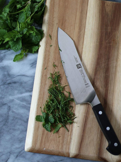 Twin Signature 7-inch Razor-Sharp German Hollow Edge Santoku Knife, Made in Company-Owned German Factory with Special Formula Steel perfected for almost 300 Years, Dishwasher Safe