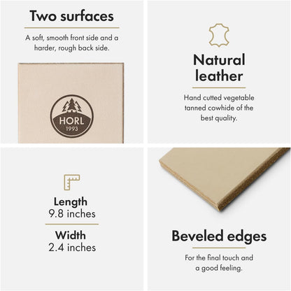 HORL Knife Sharpener Accessories: Corundum whetstones with #3000 and #6000 grit and Leather Strop Knife Sharpering Kit for HORL 2 and HORL 2 Pro