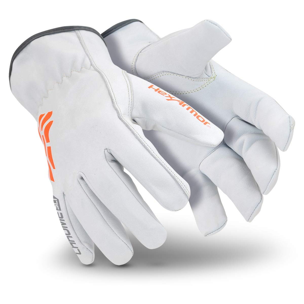 Chrome SLT 4061 Leather Work Gloves | ANSI A5 Cut Resistant | 360° Aramid Liner | Durable Goatskin Leather Palm | SlipFit Cuff Mechanics Style Safety Glove | X-Large