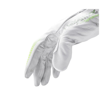 Chrome SLT 4061 Leather Work Gloves | ANSI A5 Cut Resistant | 360° Aramid Liner | Durable Goatskin Leather Palm | SlipFit Cuff Mechanics Style Safety Glove | X-Large