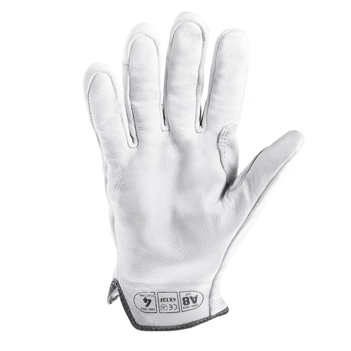 Chrome SLT 4061 Leather Work Gloves | ANSI A5 Cut Resistant | 360° Aramid Liner | Durable Goatskin Leather Palm | SlipFit Cuff Mechanics Style Safety Glove | X-Large