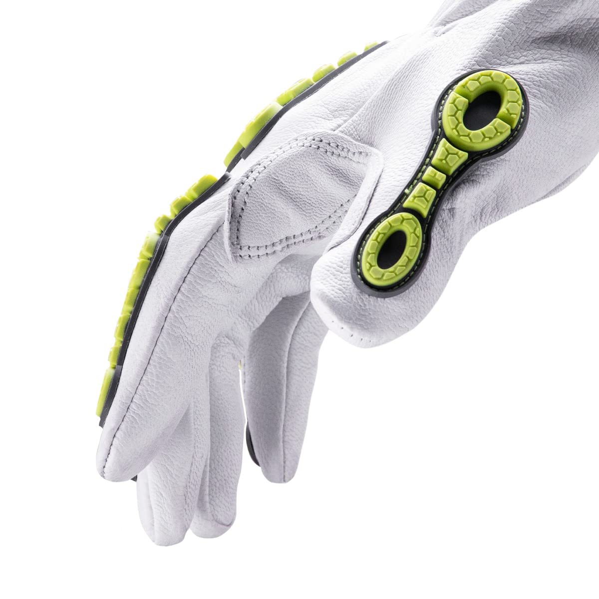 Chrome SLT 4061 Leather Work Gloves | ANSI A5 Cut Resistant | 360° Aramid Liner | Durable Goatskin Leather Palm | SlipFit Cuff Mechanics Style Safety Glove | X-Large