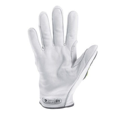 Chrome SLT 4061 Leather Work Gloves | ANSI A5 Cut Resistant | 360° Aramid Liner | Durable Goatskin Leather Palm | SlipFit Cuff Mechanics Style Safety Glove | X-Large