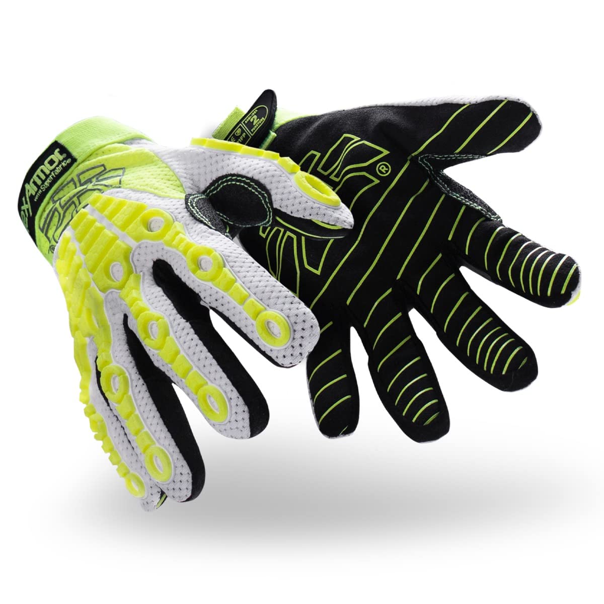 Chrome SLT 4061 Leather Work Gloves | ANSI A5 Cut Resistant | 360° Aramid Liner | Durable Goatskin Leather Palm | SlipFit Cuff Mechanics Style Safety Glove | X-Large