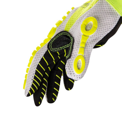 Chrome SLT 4061 Leather Work Gloves | ANSI A5 Cut Resistant | 360° Aramid Liner | Durable Goatskin Leather Palm | SlipFit Cuff Mechanics Style Safety Glove | X-Large