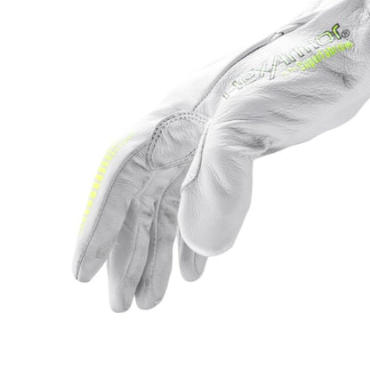 Chrome SLT 4061 Leather Work Gloves | ANSI A5 Cut Resistant | 360° Aramid Liner | Durable Goatskin Leather Palm | SlipFit Cuff Mechanics Style Safety Glove | X-Large