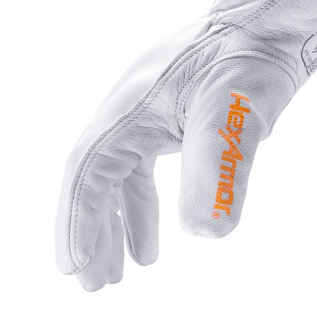 Chrome SLT 4061 Leather Work Gloves | ANSI A5 Cut Resistant | 360° Aramid Liner | Durable Goatskin Leather Palm | SlipFit Cuff Mechanics Style Safety Glove | X-Large