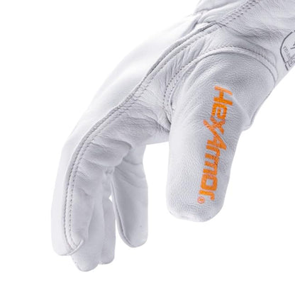 Chrome SLT 4061 Leather Work Gloves | ANSI A5 Cut Resistant | 360° Aramid Liner | Durable Goatskin Leather Palm | SlipFit Cuff Mechanics Style Safety Glove | X-Large