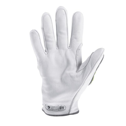 Chrome SLT 4061 Leather Work Gloves | ANSI A5 Cut Resistant | 360° Aramid Liner | Durable Goatskin Leather Palm | SlipFit Cuff Mechanics Style Safety Glove | X-Large
