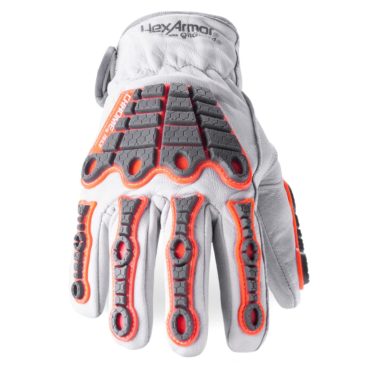 Chrome SLT 4061 Leather Work Gloves | ANSI A5 Cut Resistant | 360° Aramid Liner | Durable Goatskin Leather Palm | SlipFit Cuff Mechanics Style Safety Glove | X-Large