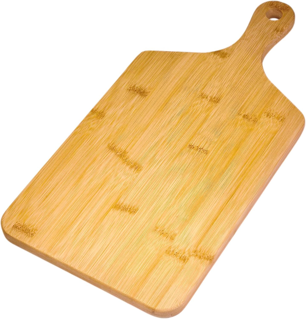 Small Bamboo Cutting Board with Handle, 13x6.5Inch Charcuterie Serving Tray | Premium Natural Wood Serving Board. Perfect for cutting, serving cheese charcuterie. Eco-friendly. Kitchen Décor. Ideal Gift