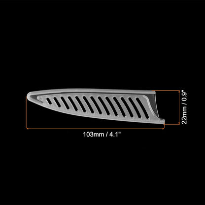 PP Safety Knife Cover Sleeves for 4" Ceramic Knife, 5 Pack Knives Edge Guard Blade Protector Universal Knife Sheath for Kitchen, White